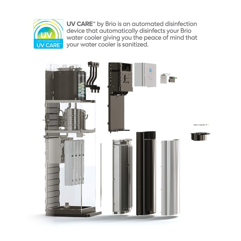 Brio Self Cleaning Bottleless Water Cooler Dispenser, UL Approved, Stainless Steel, Point of Use Drinking Water Filter, Hot, Cold, and Room Temperature - Image 4