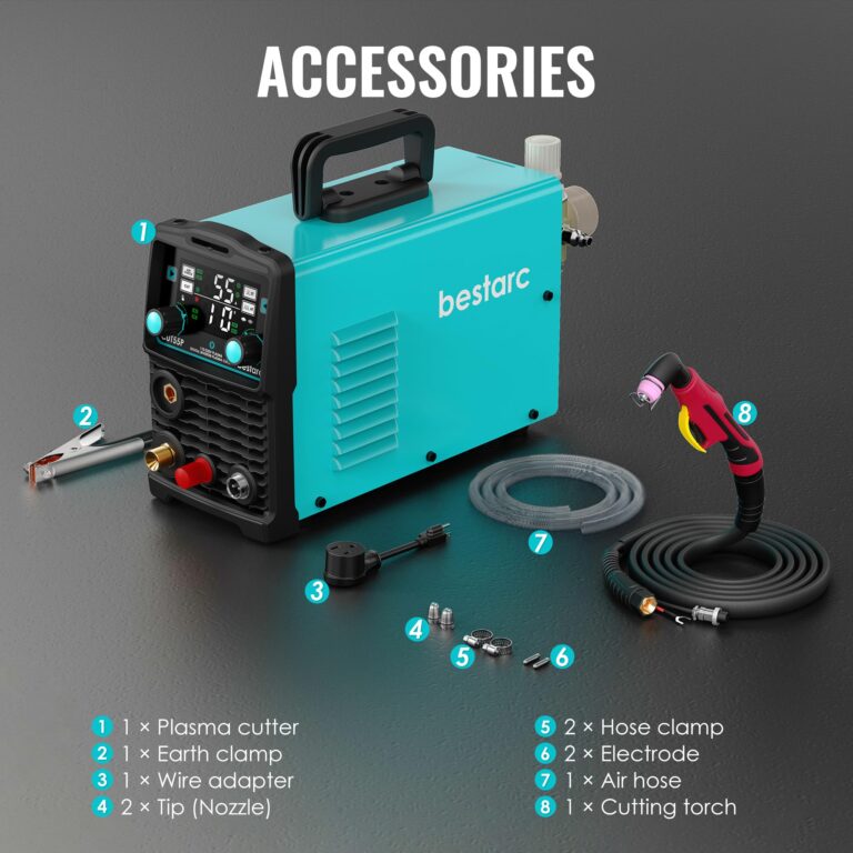 bestarc 55Amps Plasma Cutter, Non Touch Pilot Arc, Large Digital Display Screen, CUT55P 110/220V Dual Voltage, IGBT Inverter Plasma Cutting Machine (CUT55P 110/220V) - Image 2
