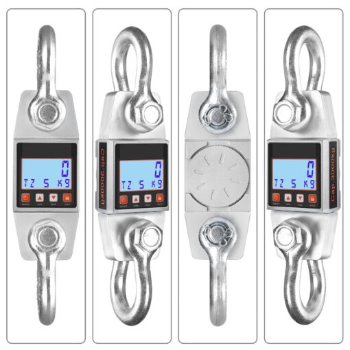 Hyindoor Digital Hanging Scale 3000kg/6000lb Industrial Heavy Duty Smart High Accuracy Electronic Crane Scale - Image 7