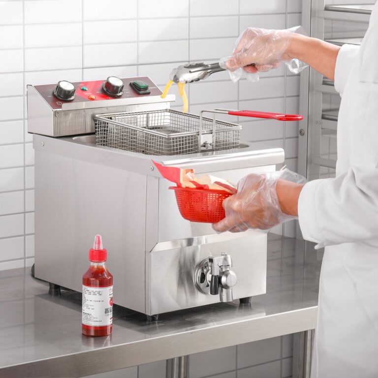 EGGKITPO Deep Fryer 12L Large Electric Fryer with Oil Drain and Timer Deep Fryer with Basket and Lid Stainless Steel Countertop Fryer Commercial Fryer for Restaurant and Home Kitchen 120V 1750W - Image 6