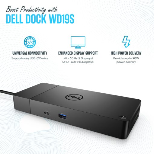 Dell WD19S Docking Station Dual Monitor Bundle - Dell Dock Station with 180 + USB Type-C + HDMI+ Dual DisplayPort - Ultimate Laptop Docking Station - Image 5