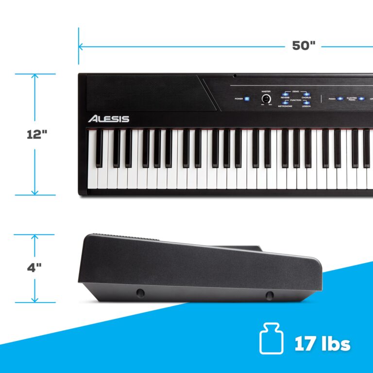 Alesis Recital – 88 Key Digital Piano Keyboard with Semi Weighted Keys, 2x20W Speakers, 5 Voices, Split, Layer and Lesson Mode, FX and Piano Lessons - Image 2