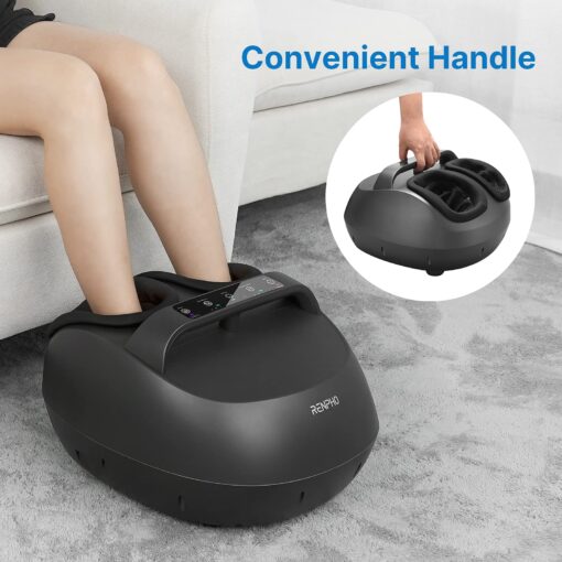 RENPHO Foot Massager with Heat and Remote, FSA & HSA Eligible, Shiatsu Foot Massager for Foot Care, Electric Foot Massager with Handle Design, Great Gifts for Men and Women, Fits feet up to Size 12 - Image 4