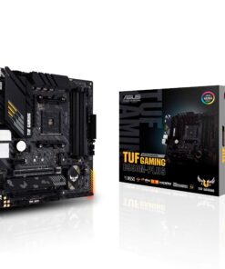 ASUS TUF GAMING B550M-PLUS AMD AM4 (3rd Gen Ryzen™) Micro ATX gaming motherboard (PCIe 4.0, 2.5Gb LAN, BIOS FlashBack, HDMI 2.1, USB 3.2 Gen 2, Addressable Gen 2 RGB header and AURA Sync)
