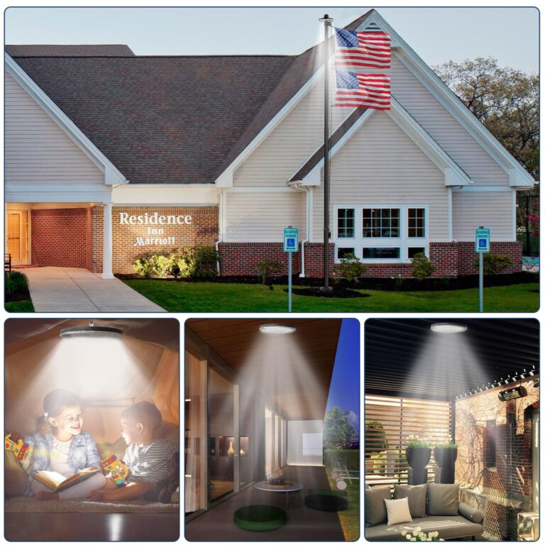 KBLOONG 11 Gauge Heavy Duty Flag Pole -25 FT Black Extra Thick Aluminum Flagpole Kit with Deluxe Solar Light, 3x5 Nylon Embroidered Flag for Outside House In Ground-120MPH Wind Tested - Image 3