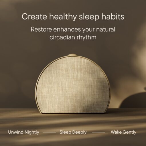 Hatch Restore 3 Sunrise Alarm Clock, Sound Machine, Smart Light (Greige) - White Noise, Screen-Free Sleep Routine - Image 2