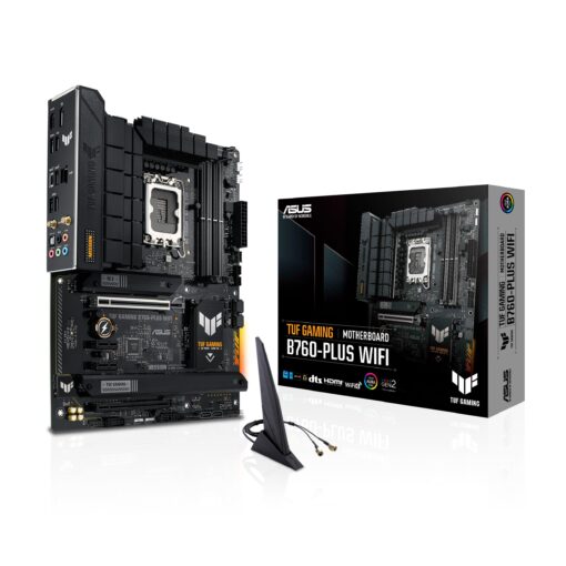ASUS TUF GAMING B760-PLUS WIFI Intel B760 LGA 1700 ATX motherboard, Ready for 14th, 13th & 12th Gen Intel® Core CPU, 12+1+1 Stages, PCIe 5.0, 3x M.2, DDR5, 2.5G, USB 3.2 Type-C®, Thunderbolt 4™, USB4®