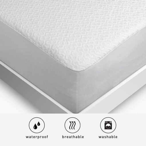 Bedgear King Dri-Tec Waterproof Mattress Protector - Noiseless and Moisture-Wicking Cover for Bed - Hypoallergenic, Washable, and Breathable Pad - Image 7