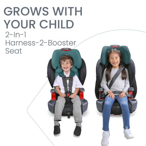 Britax Grow with You ClickTight Harness-2-Booster Car Seat, 2-in-1 High Back Booster, Green Contour - Image 10