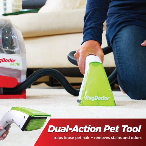 Rug Doctor Pet Portable Spot Cleaner, 2X Suction Power, Lightweight Pet Carpet Cleaner Machine, Pro-Grade Power Removes Stains & Odors from Rugs, Carpets And Upholstery - Image 9