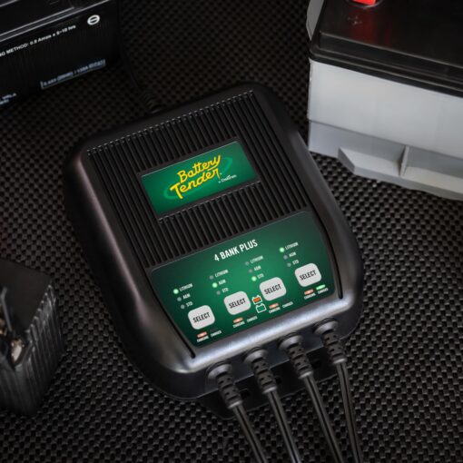 Battery Tender Plus 4 Bank Multibank Charger - 5 AMP (1.25 AMPs Per Bank) - Smart 12V Multi Battery Charger and Maintainer for Standard, AGM, and Lithium LiFePO4-022-0148-DL-WH - Image 7