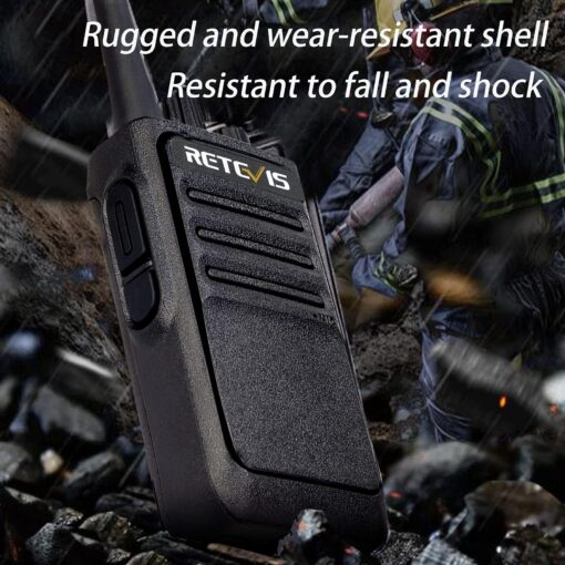 Retevis RT17 Walkie Talkie, Two Way Radio with USB Charging Base, VOX Handsfree Walkie Talkie for Business Healthcare School Restaurant Retail Church(10 Pack) - Image 8