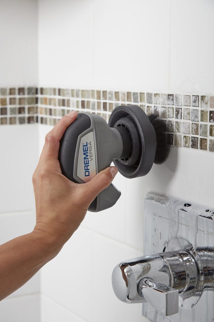 Dremel Versa - Cleaning Tool, Cordless Power Spin Scrubber Kit with 1 Splash Guard, 1 Bristle Brush and 9 Multi-Purpose Cleaning Pads for Faster, Easier Cleaning and Scrubbing - Image 7