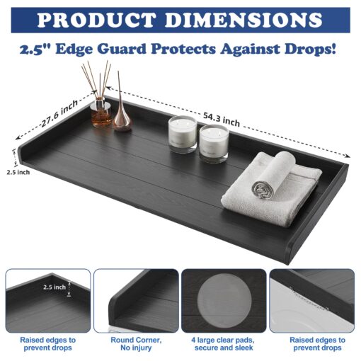 ClimbHope Washer Dryer Countertop HDPE No Installation - Washer and Dryer Topper Covers for The Top Laundry Room Organization and Storage Waterproof - Image 6