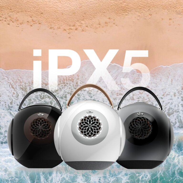 UB+ dB1 doubleBASS Waterproof Bluetooth Speaker White | 40W Hi-Fi Sound with Deep Bass, 20H Playtime, IPX5 & TWS Pairing (Glossy White) - Image 5