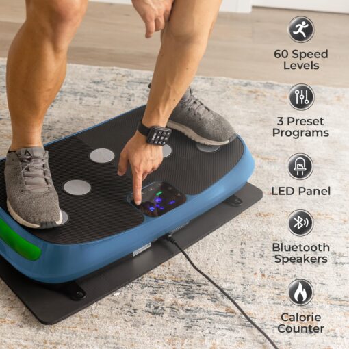 Lifepro Rumblex 4D Vibration Plate Exercise Machine with Triple Motor Oscillation, Linear, and Pulsation – Advanced 4D Vibration Technology for Whole Body Fitness, Weight Loss and Recovery at Home - Image 6