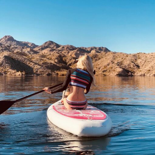 FunWater Inflatable 10'6×33"×6" Ultra-Light SUP for All Skill Levels Everything Included with Stand Up Paddle Board, Adj Paddle, Pump, ISUP Travel Backpack, Leash, Waterproof Bag - Image 2