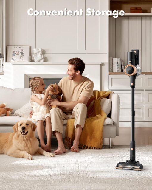 MIUZZY 48kPA Cordless Vacuum Cleaner, 190AW Powerful Suction, Max 60min Runtime, 4000mAh Large Battery, Anti Hair Wrap Stick Vacuum, Vacuum Cleaners for Home, Pet Hair, Hard Floors and Carpets, Cars - Image 2
