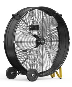 CCGIRU 14000 CFM 30" High Velocity Industrial Drum Fan, 3-Speed Heavy Duty Industrial Shop Fan for Warehouse, Workshops, Garage, Factory and Basement - UL Safety Listed