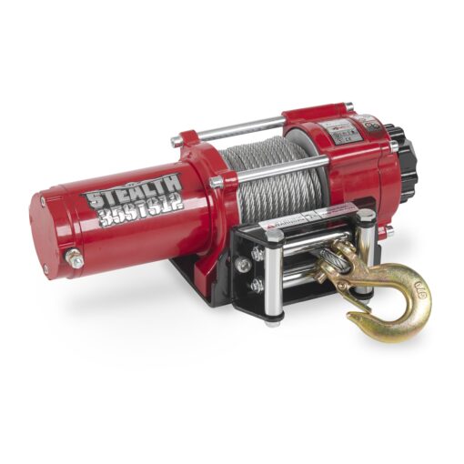 Stealth Winches UTV ATV Winch 3500lb, 12v Electric Winch with 2 Wireless remotes and Steel Rope, Perfect for Off-Road Towing Trailer Winch Truck Portable Winch, with Roller Fairlead & Mounting Plate - Image 5