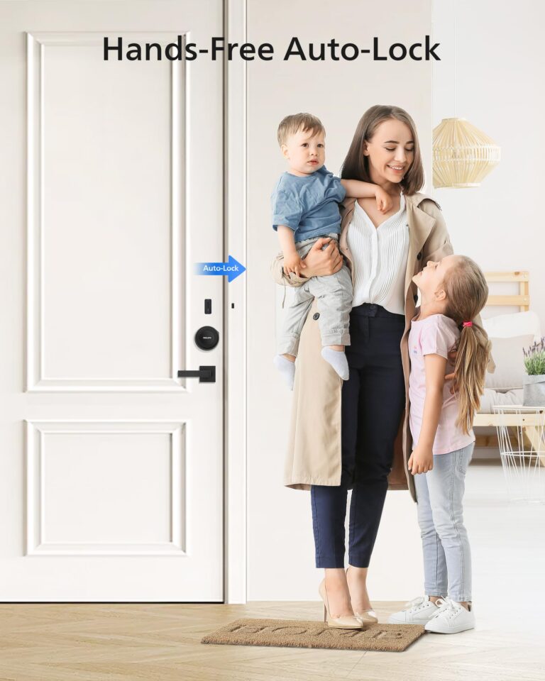 Philips WiFi Smart Lock with Fingerprint Keypad, Turn Your Existing Deadbolt into Smart Door Lock, Built-in WiFi, APP Remote Control, Keyless Entry Door Lock, Auto-Locking, Status Logging, Black - Image 3