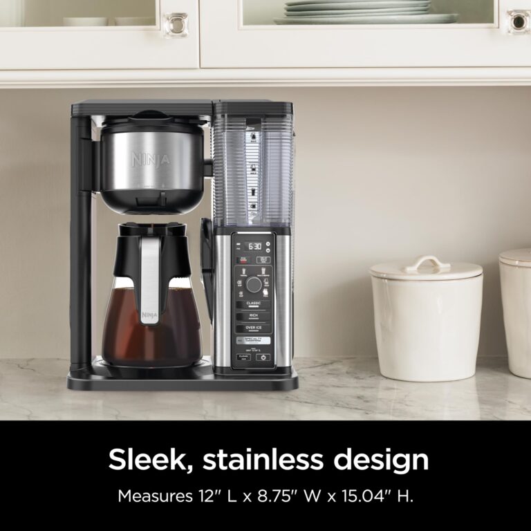 Ninja Specialty Coffee Maker, Hot & Iced Coffee, 6 Brew Styles, 8 Sizes, Small Cup to Travel Mug, 10-Cup Carafe, Fold-Away Frother, Permanent Filter, Removable Reservoir, Black, CM401 - Image 4