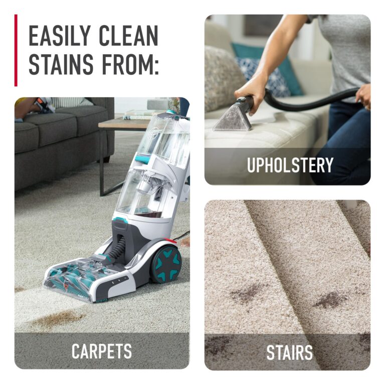 Hoover SmartWash+ Automatic Carpet Cleaner Machine, for Carpet and Upholstery, FH52000 + 64 oz Everyday Carpet Cleaner Solution, Deep Cleaning Carpet Shampoo, AH31924 - Image 4