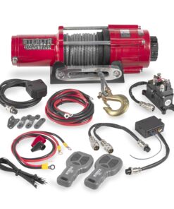 Stealth Winches UTV ATV 4500lb Winch, 12 Volt Electric Winch with 2 Wireless remotes and Synthetic Rope, Perfect for Towing Truck Boat Trailer Winch, Portable Winch 12v, Weatherproof, Mounting Plate