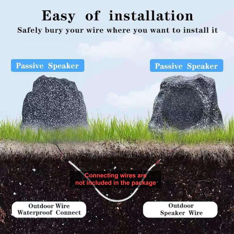 STUDIOFINIX Outdoor Rock Speakers Waterproof, 600 Watt 8 Inch Superior Timbre IPX7 Weatherproof Design for Garden,Patio,Pool,Deck,BBQ (Pair) - Image 5