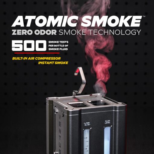 AutoLine Pro Automotive Ventus Smoke Machine Leak Tester EVAP Vacuum - World's #1 Self-Powered Li-Ion Battery Unit - OEM Odorless Fulid Lasts 500 Tests - Built-in Air Compressor - Cone Cap Plugs - Image 6