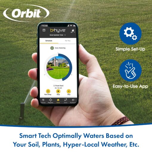 Orbit 57985 B-hyve XR 8-Zone Smart Indoor/Outdoor Sprinkler Controller - Image 2