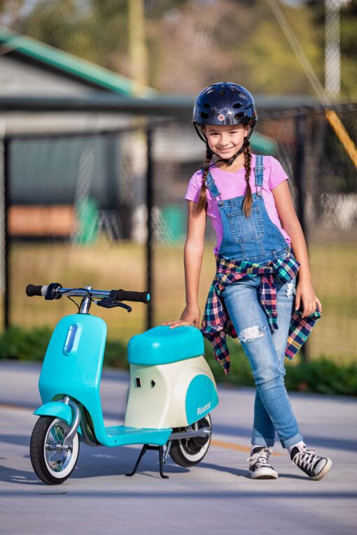 Razor Pocket Mod Petite Euro-Style Electric Scooter - Blue - Image 5
