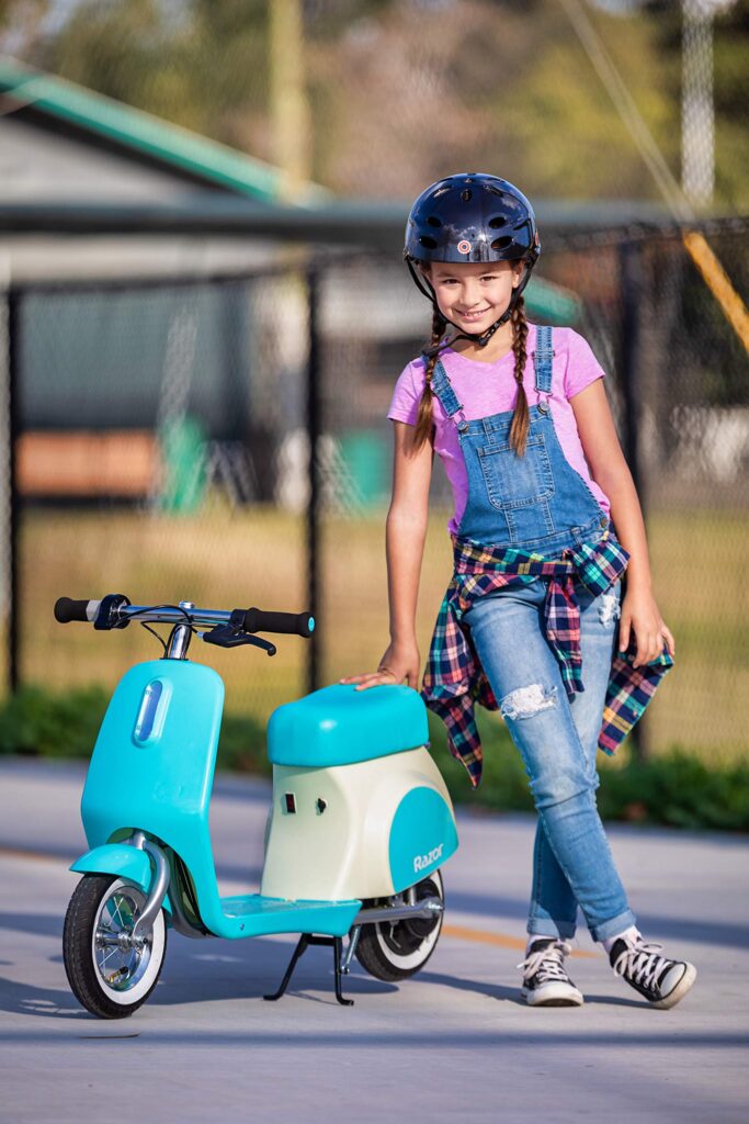 Razor Pocket Mod Petite Euro-Style Electric Scooter - Blue - Image 5