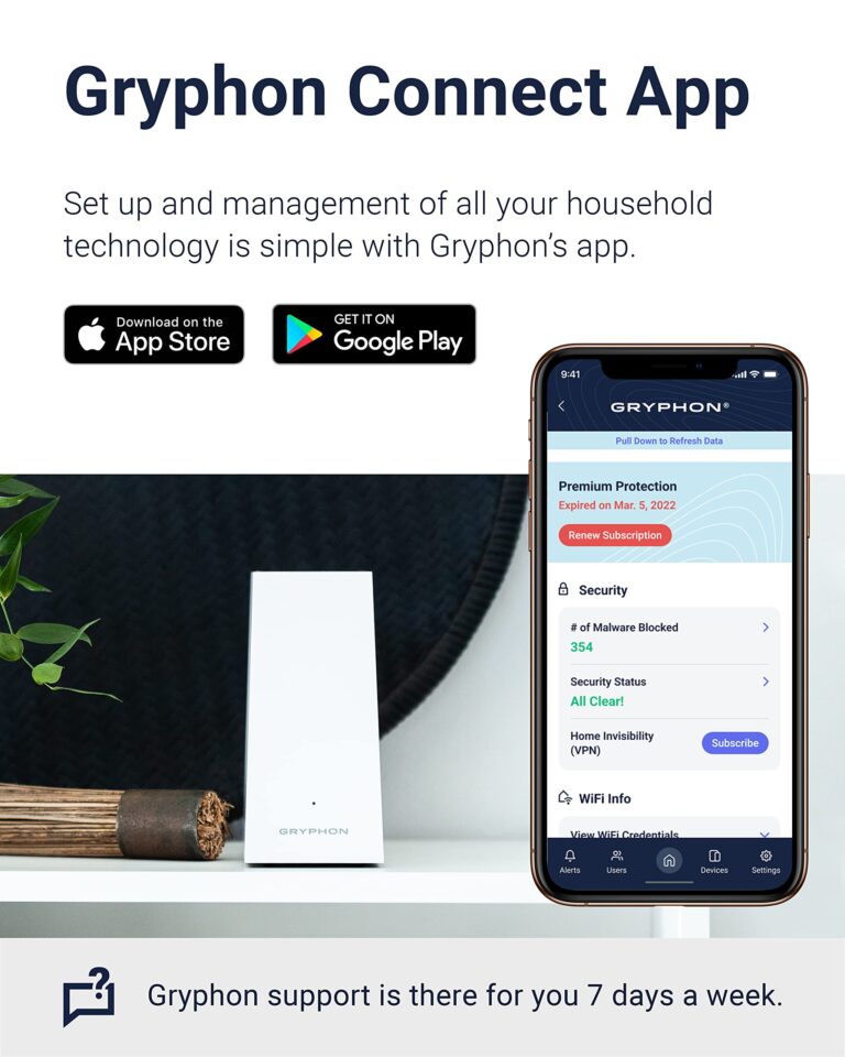 Gryphon AX – Ultra-Fast Mesh WiFi 6 Parental Control Router – Advanced Content Filters and Next-Gen Firewall - 4.3 Gbps Across 3,000 sq. ft. per Router for Multi-Device Households - Image 4