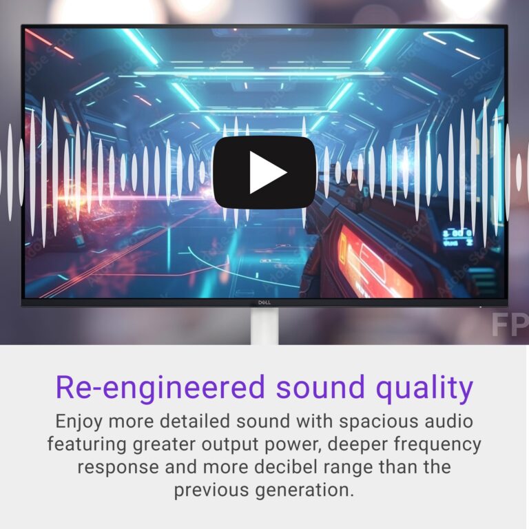 Dell S2725HS 27 Inch Monitor, FHD (1920x1080) Display, 100Hz Refresh Rate, 1500:1 Contrast Ratio, TÜV Rheinland Eye Comfort 4 Star, Integrated 2x5W Speaker, Height/Tilt/Swivel/Pivot- Ash White Color - Image 11