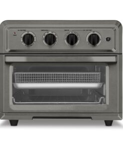 Cuisinart TOA-60BKS Convection AirFryer Toaster Oven, Premium 1800-Watt Oven with 7-in-1 Functions and Wide Temperature Range, Large Capacity AirFryer with 60-Minute Timer/Auto-Off, Black Stainless