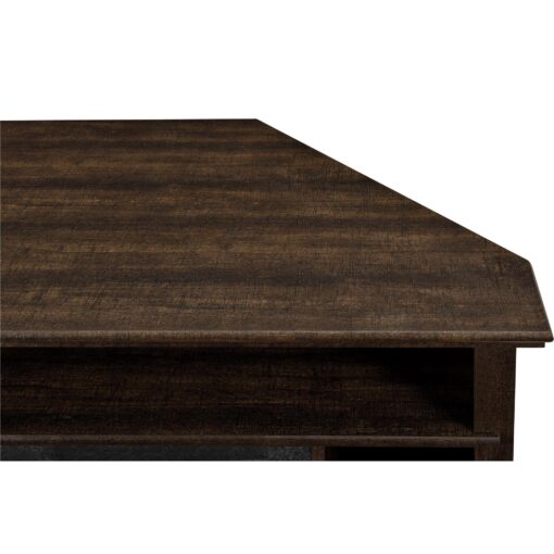 Ameriwood Home Overland Corner Fireplace TV Stand for TVs up to 50 Inch, Replaceable Electric Fireplace Insert Heater, Remote Control, Timer, Realistic Log and Flame Effect, Espresso - Image 3