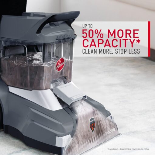 Hoover PowerScrub XL Pet Carpet Cleaner Machine for Carpet and Upholstery, Deep Cleaning Carpet Shampooer Machine with Multi-Purpose Tools, Powerful Suction, Includes Oxy Pet Cleaner Solution - Image 7