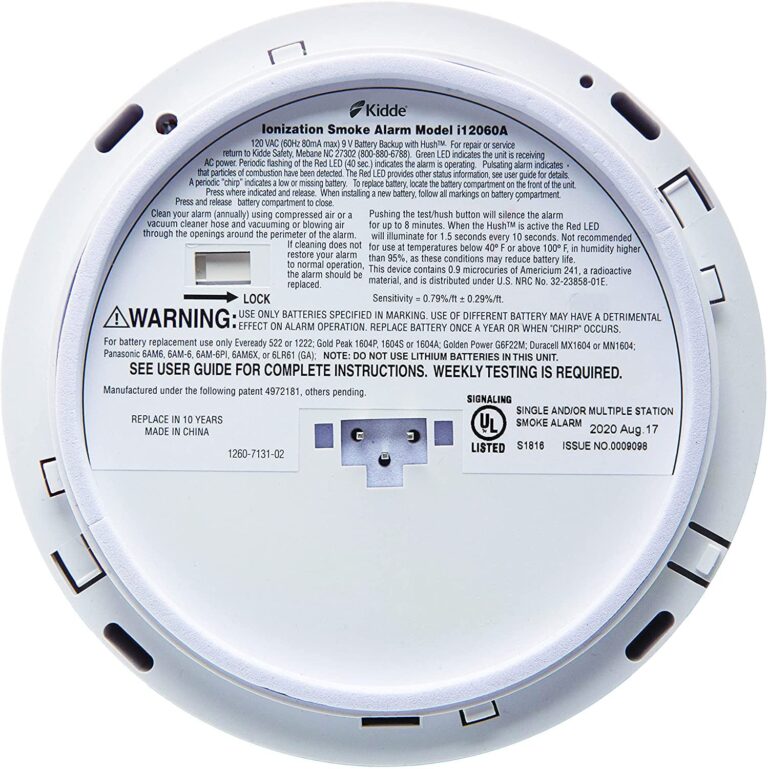 Kidde Smoke Detector, Hardwired Smoke Alarm with Battery Backup, Front-Load Battery Door, Test-Silence Button, Pack of 4, White - Image 6