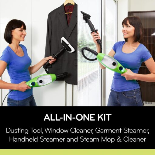 H2O MOP® X5 Steam Mop with Dualblast head and Handheld Steam Cleaner For Kitchen Tile Floors, Hardwood Floors, Grout Cleaner, Upholstery Cleaner and Carpets - Image 3