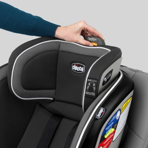 Chicco NextFit Zip Convertible Car Seat, Rear-Facing Seat for Infants 5-40 lbs., Forward-Facing Toddler Car Seat 25-65 lbs., Baby Travel Gear | Carbon/Black/Grey - Image 6