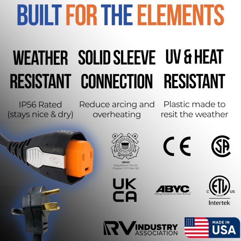 SmartPlug R30303 30 Amp Power Cord – 30' Locking Shore Power Cable, Weatherproof, Reverse Polarity Indicator, Secure Connection, Durable RV Accessories & Camper Essential for Safe Shore Power - Image 5