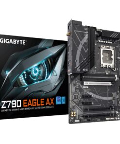 GIGABYTE Z790 Eagle AX LGA 1700 Intel Z790 ATX Motherboard with DDR5, M.2, PCIe 5.0, USB 3.2 Gen2X2 Type-C, Intel Wi-Fi 6E, 2.5GbE LAN, Q-Flash Plus, EZ-Latch