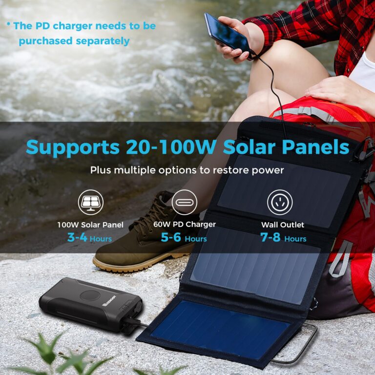 Renogy 72000mAh 266Wh 12v Power Bank with 60W PD, CPAP Battery for Camping, High Capacity Large Camping Power Bank with USB-C DC Wireless Charging & Flashlight, CPAP Battery Backup Power Supply - Image 6