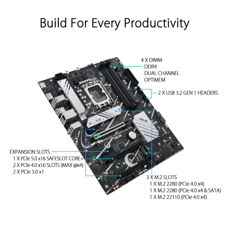 ASUS Prime H770-PLUS D4 (Socket 1700/H770/DDR4) - Image 5