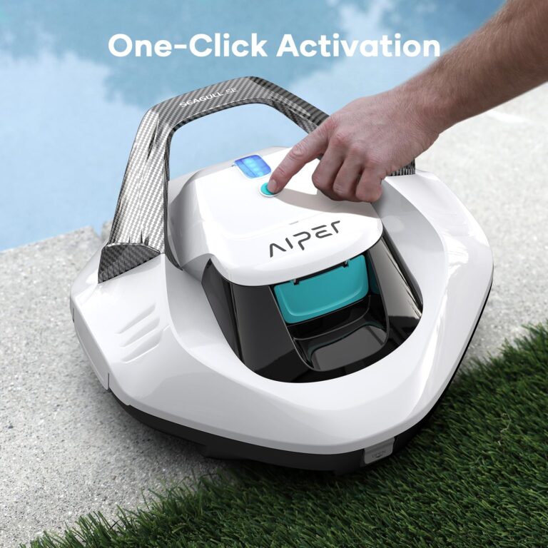 AIPER Cordless Robotic Pool Vacuum, Self-Parking Technology, Portable, Ideal for Above-Ground Flat Pool up to 40 Feet, White - Image 2