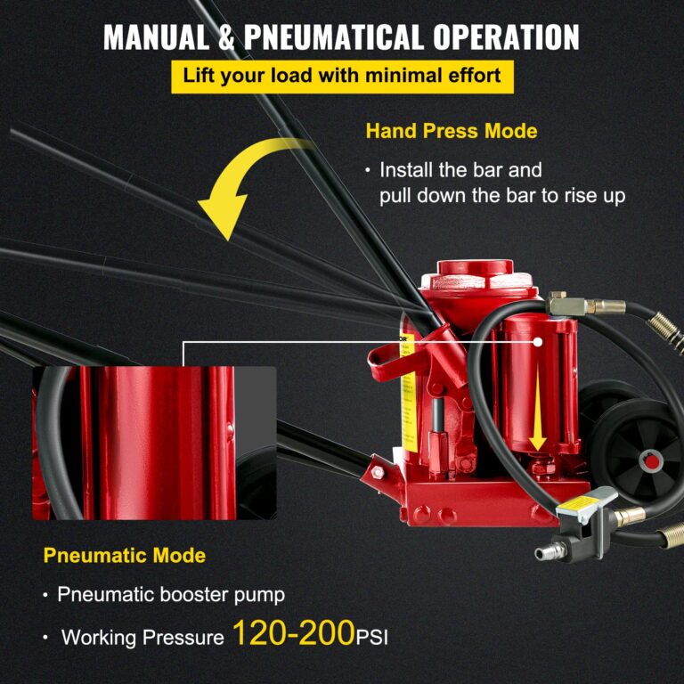 Bestauto Bottle Jack 50 T, Car Jack Hydraulic Floor Jack 110000LBS with Pneumatic & Manual Hand Pump, Air Jack Heavy Duty Auto Truck Repair Lift - Image 7