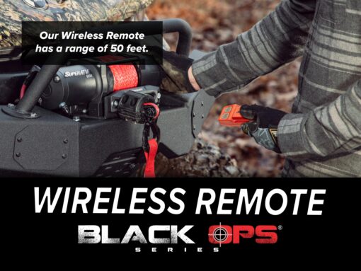 SuperATV Black Ops 2500 LB Winch Kit for UTV/ATV | Includes 50 Ft. Synthetic Rope | 12 Volt Winch | 1 HP Motor | Waterproof Seals and Solenoid | 166:1 Gear Ratio - Image 7