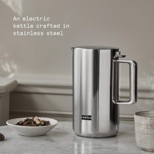 Aarke Kettle | Stainless Steel Hot Water Kettle | 360° Swivel Base | 1.2L / 5 Cups - Steel - Image 7