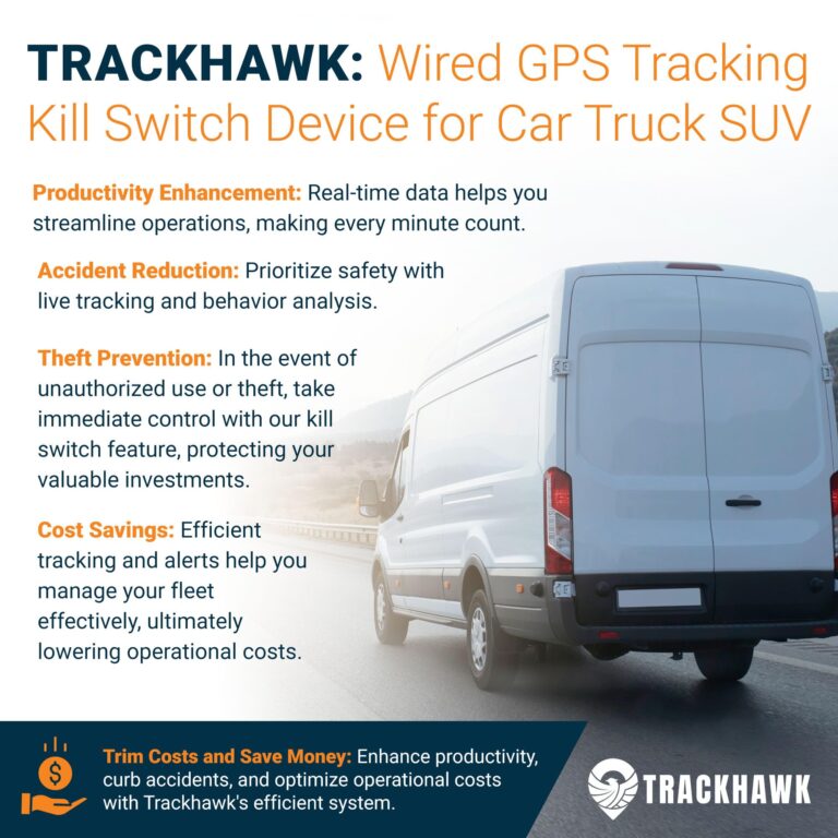 Trackhawk 4G LTE GPS Tracker - GPS Tracker for Vehicles, Kill Switch for Car, Anti Theft Car Device, Monitoring Device, Live-Tracking, Subscription Required - VL03 - Image 8